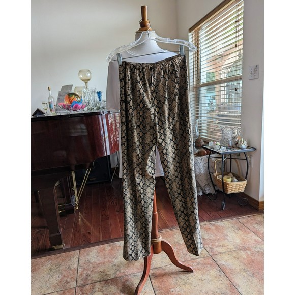 Jessica Howard snakeskin pattern pants   Sz 6 - Picture 7 of 11